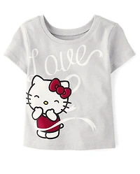 Toddler Girls Hello Kitty® Puff Print Love Baby Tee