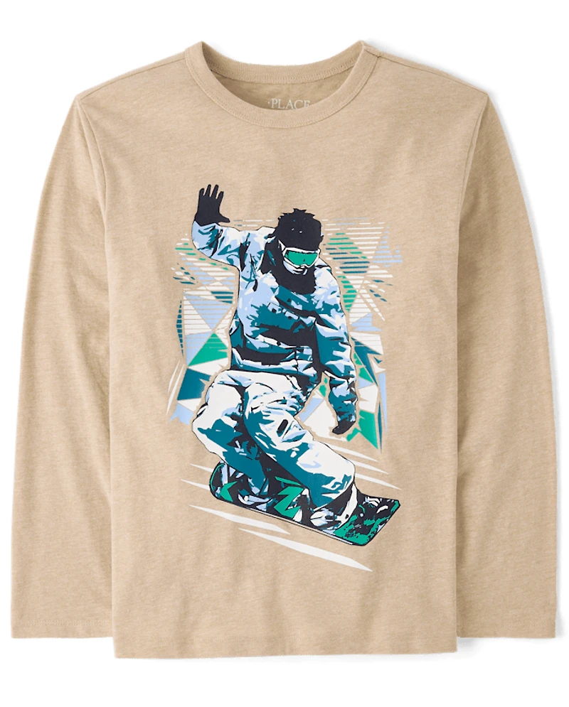 Boys Snowboarder Graphic Tee