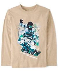 Boys Snowboarder Graphic Tee