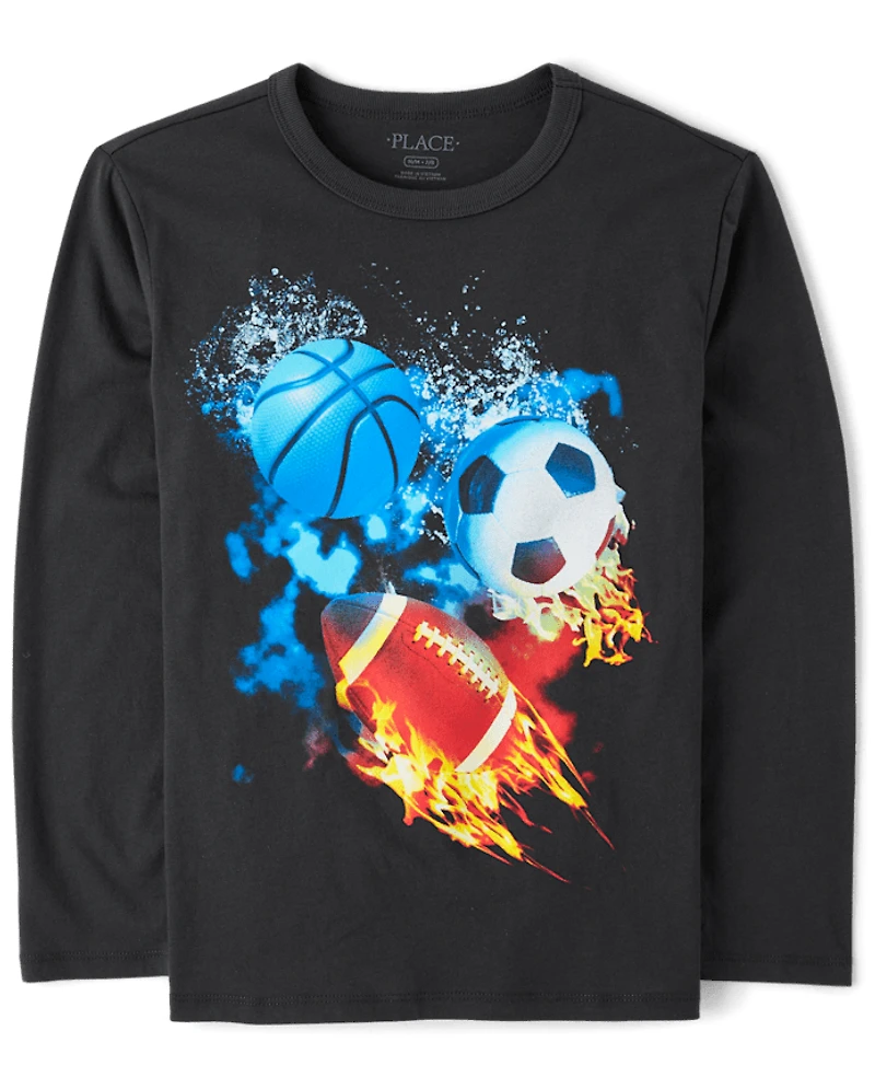 Boys Sports Elements Graphic Tee