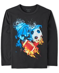 Boys Sports Elements Graphic Tee