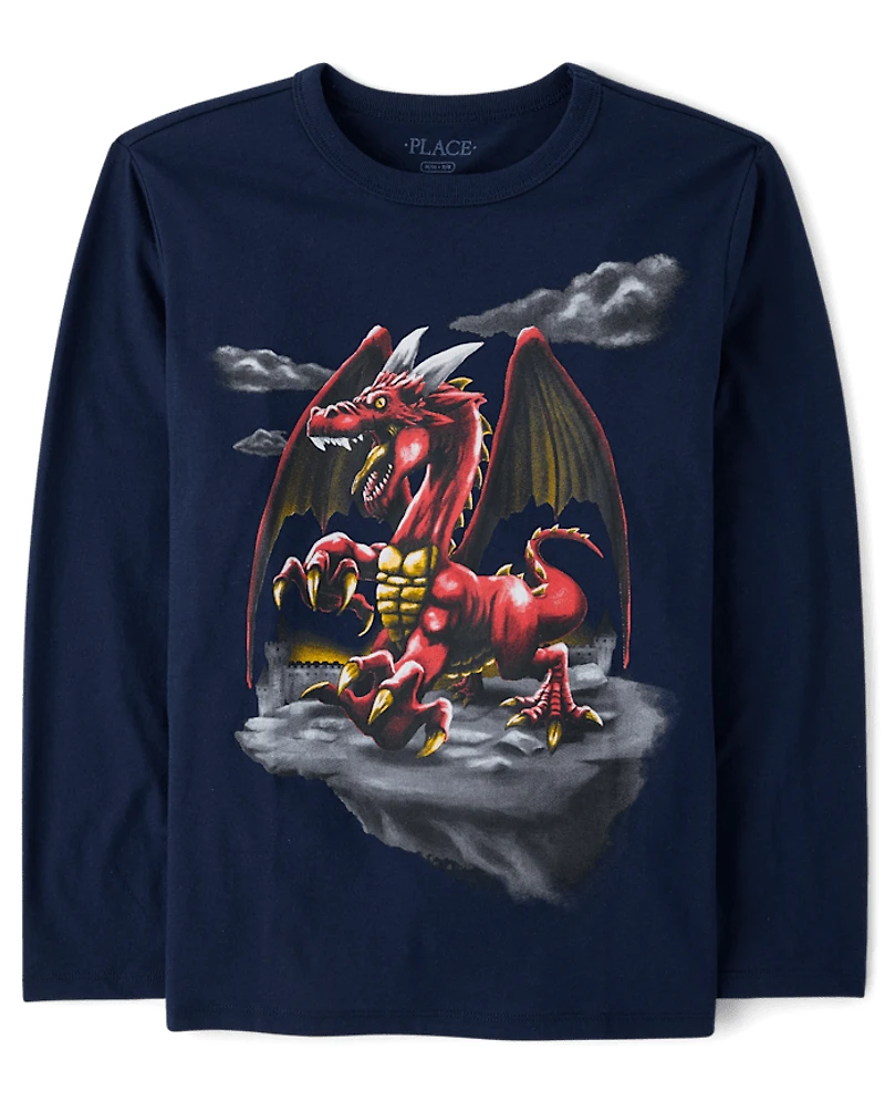 T-shirt graphique Dragon pour garçon