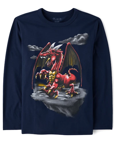 T-shirt graphique Dragon pour garçon