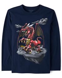 T-shirt graphique Dragon pour garçon