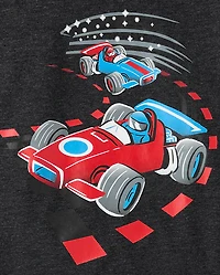 Baby And Toddler Boys Racecar Graphic Tee