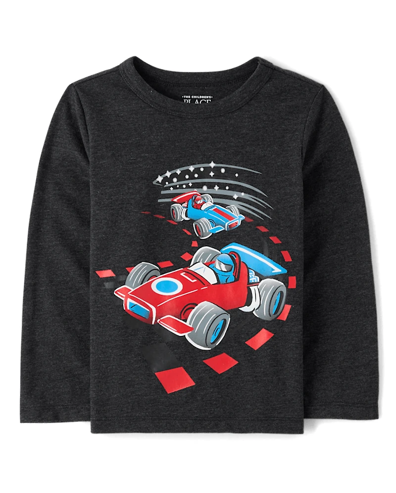 Baby And Toddler Boys Racecar Graphic Tee