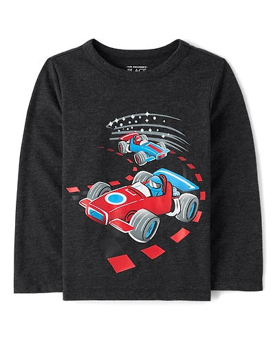 Baby And Toddler Boys Racecar Graphic Tee