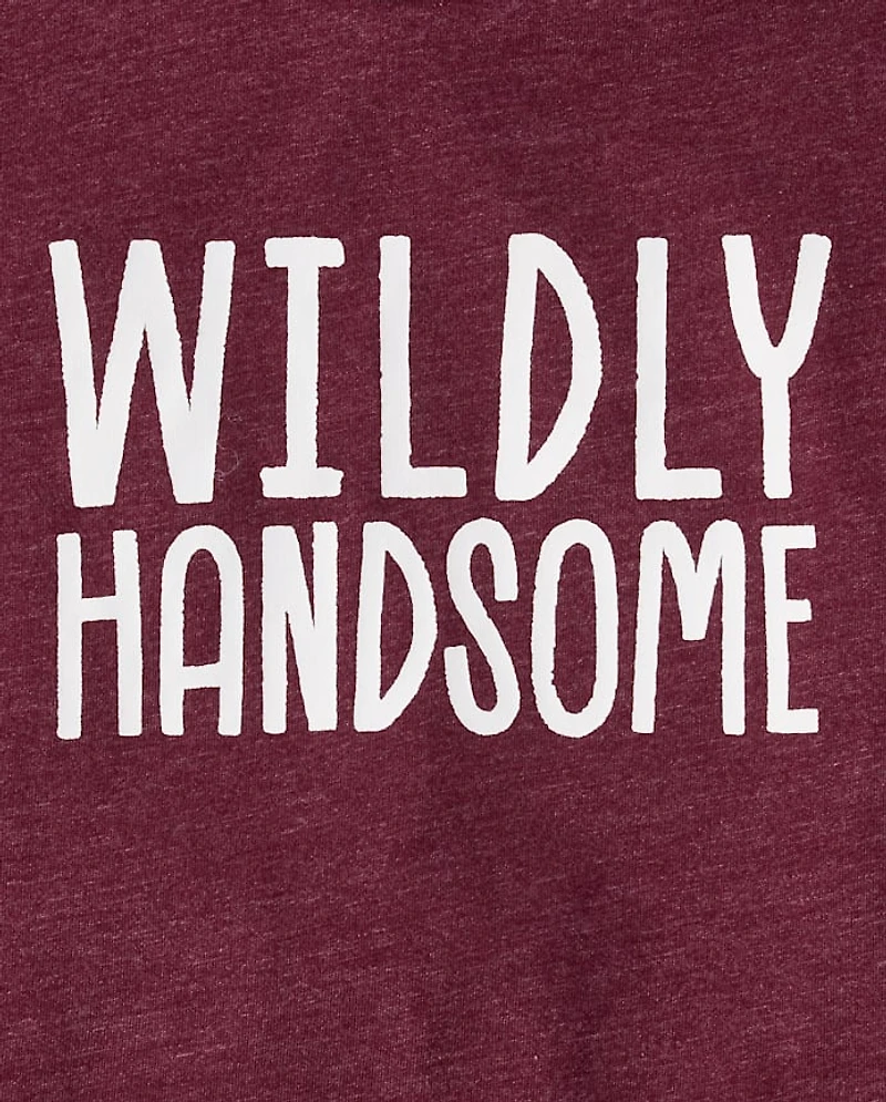Baby And Toddler Boys Wildly Handsome Graphic Tee