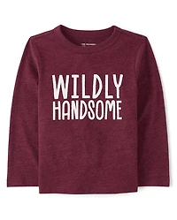 Baby And Toddler Boys Wildly Handsome Graphic Tee
