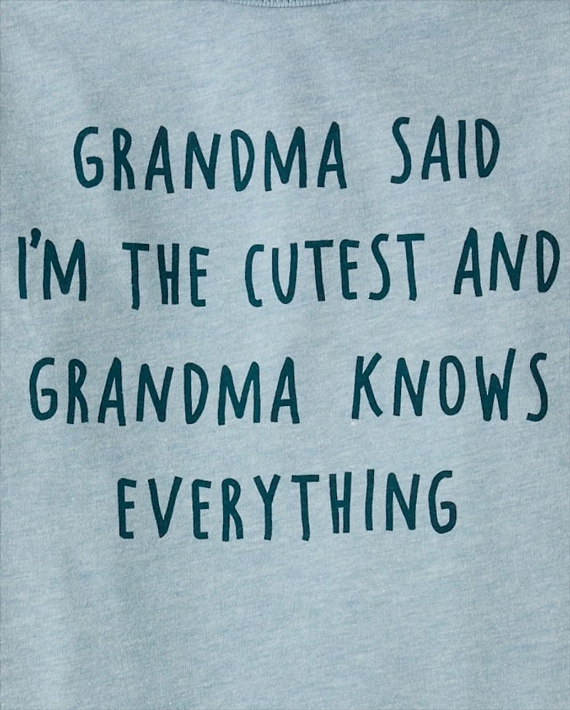 Baby And Toddler Boys Grandma Said Graphic Tee
