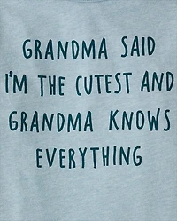 Baby And Toddler Boys Grandma Said Graphic Tee