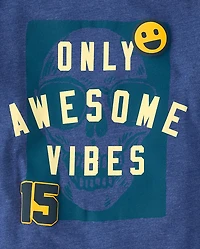 Boys Only Awesome Vibes Graphic Tee