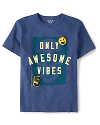 Boys Only Awesome Vibes Graphic Tee