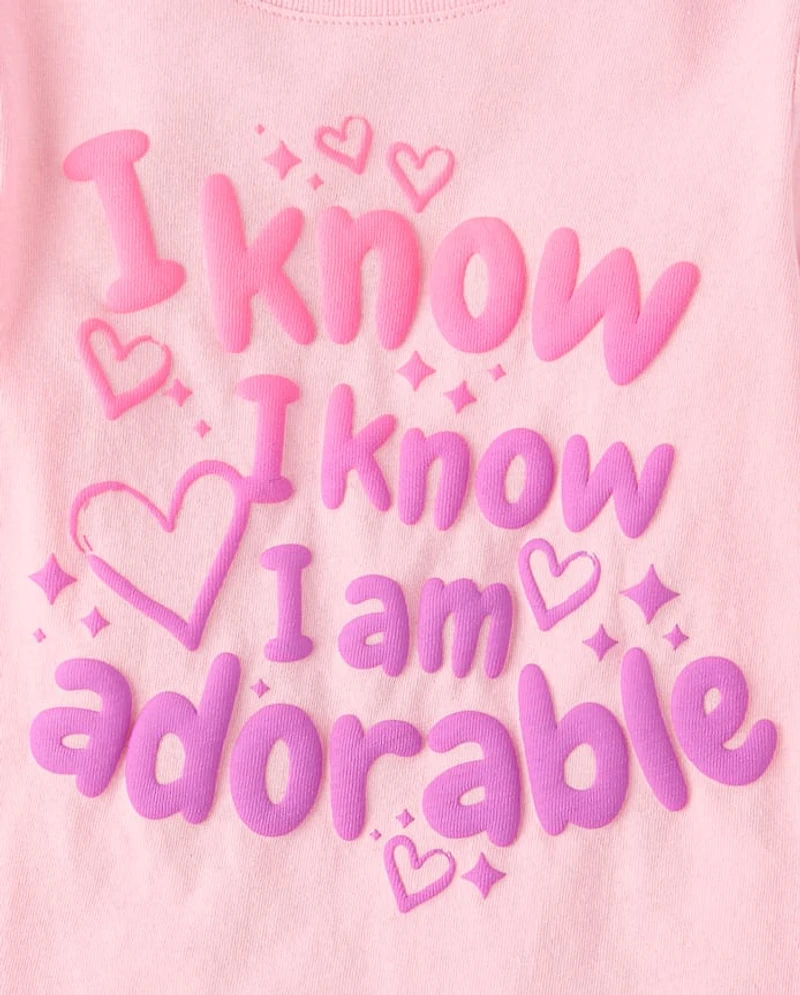 Baby And Toddler Girls Sassy Graphic Tee 3-Pack