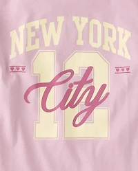 Girls New York Oversized Graphic Tee