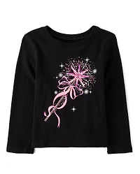 T-shirt graphique Princess Wand pour bébés et petites filles
