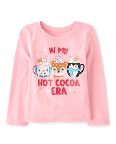 Baby And Toddler Girls My Hot Cocoa Era Graphic Tee