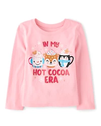Baby And Toddler Girls My Hot Cocoa Era Graphic Tee