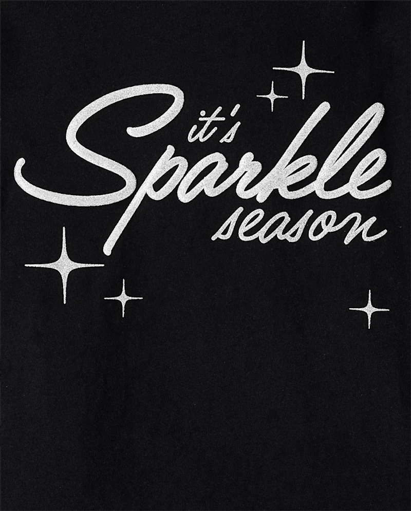 T-shirt graphique Sparkle Season pour filles