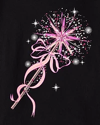 Girls Princess Wand Graphic Tee