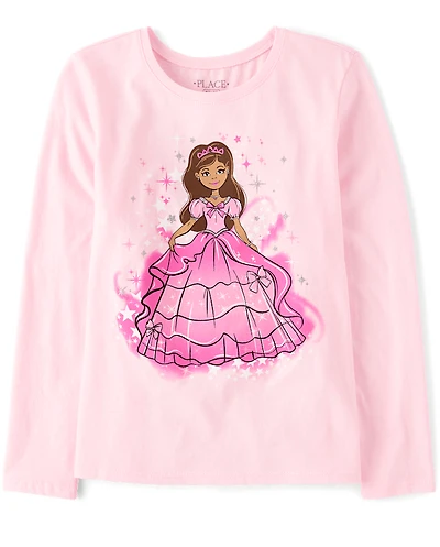 Girls Princess Girl Graphic Tee