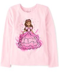 Girls Princess Girl Graphic Tee