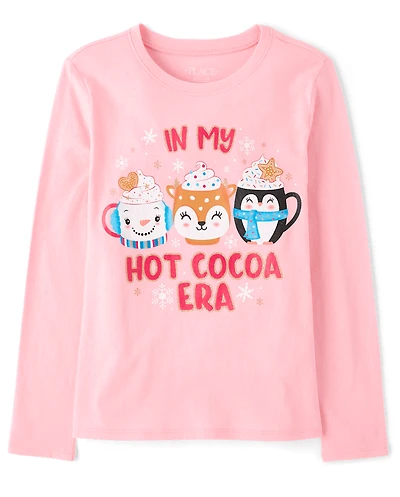 Girls My Hot Cocoa Era Graphic Tee