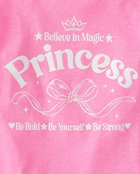 Girls Princess Graphic Tee