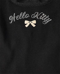 Girls Hello Kitty® Embellished Ribbed Baby Tee