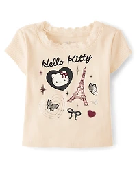 Girls Hello Kitty® Embellished Ribbed Baby Tee