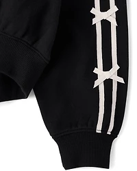 Girls Hello Kitty® Embroidered Bow Premium Fleece Sweatshirt