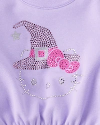 Girls Hello Kitty® Rhinestone Premium Fleece Sweatshirt