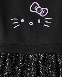 Girls Hello Kitty® Sequin Sweatshirt Dress