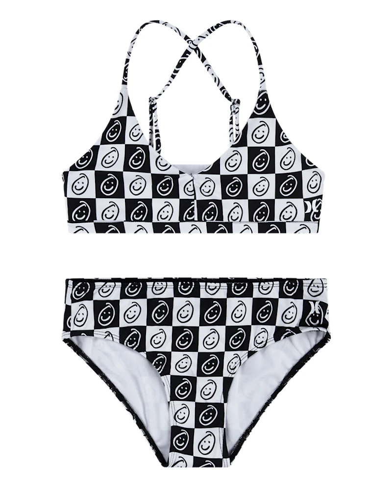 Girls Hurley™ Checkered Bikini Swimsuit
