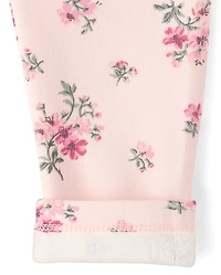 Baby And Toddler Girls Floral Winter Warm Leggings