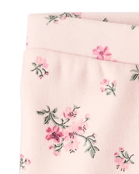 Baby And Toddler Girls Floral Winter Warm Leggings