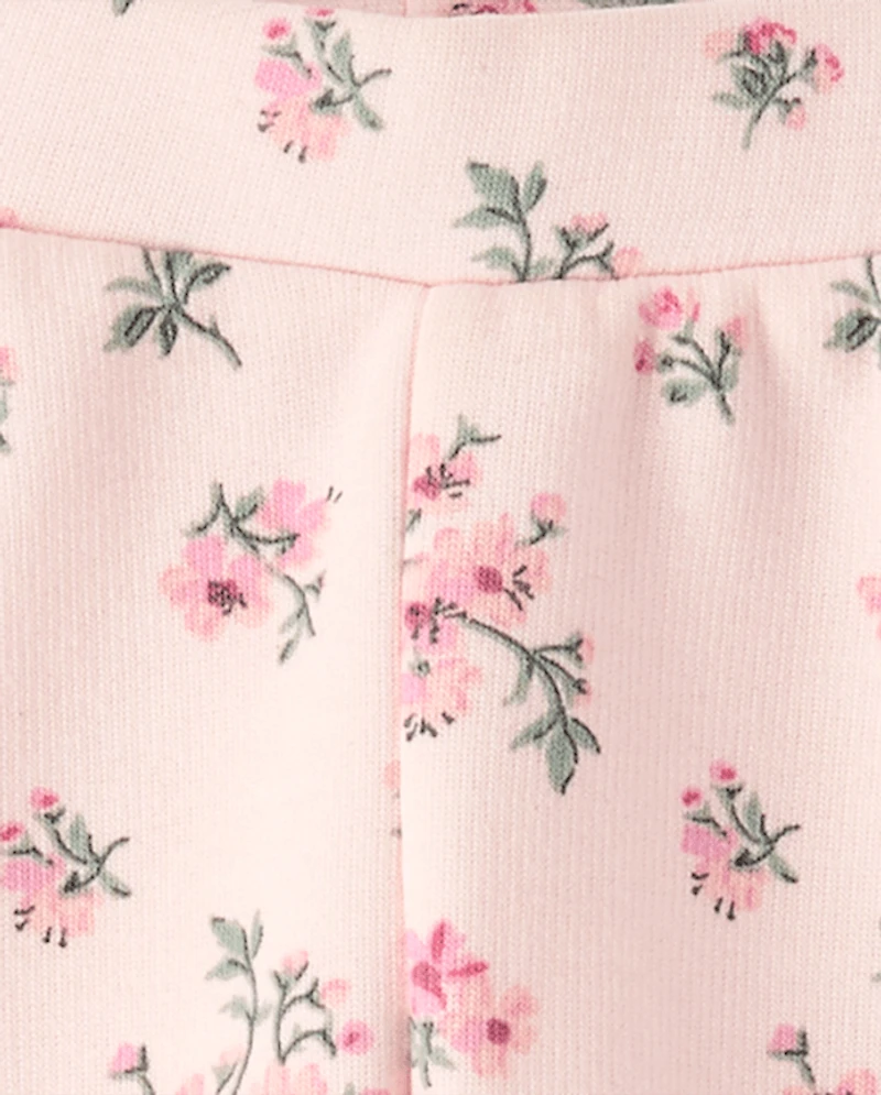 Baby And Toddler Girls Floral Winter Warm Leggings
