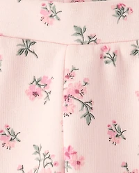 Baby And Toddler Girls Floral Winter Warm Leggings