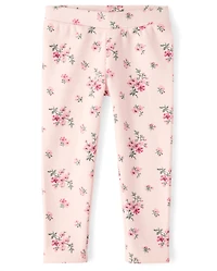Baby And Toddler Girls Floral Winter Warm Leggings