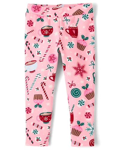 Baby And Toddler Girls Holiday Winter Warm Leggings