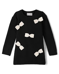 Baby And Toddler Girls Bow Sweater Dress
