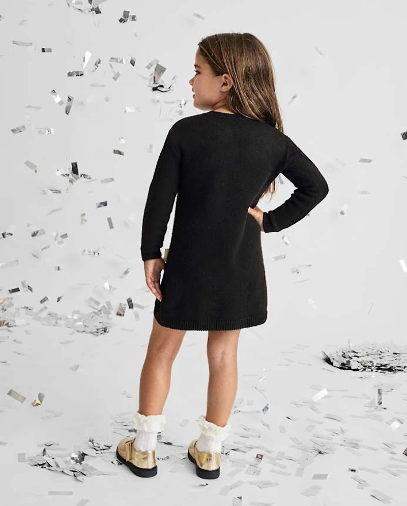 Baby And Toddler Girls Bow Sweater Dress