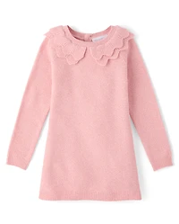 Baby And Toddler Girls Scalloped Sweater Dress
