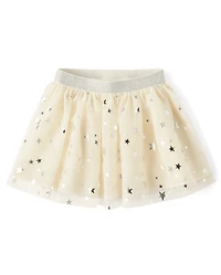 Toddler Girls Foil Star Tutu Skirt