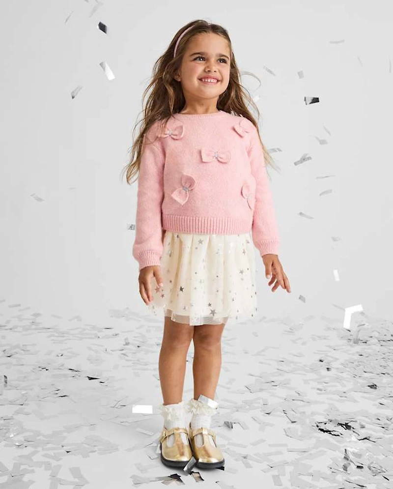 Toddler Girls Foil Star Tutu Skirt