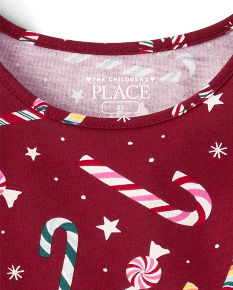 Baby And Toddler Girls Print Babydoll Dress