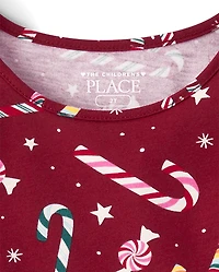 Baby And Toddler Girls Print Babydoll Dress