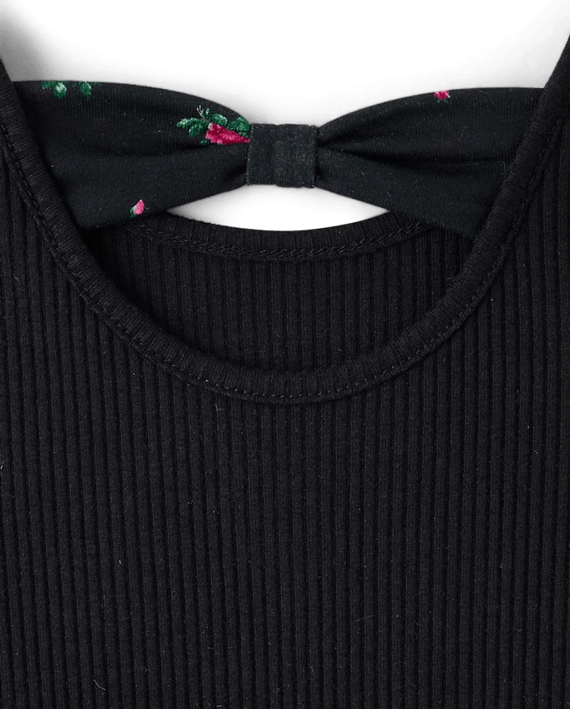 Baby And Toddler Girls Floral Bow Back Dress