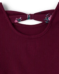 Baby And Toddler Girls Floral Bow Back Dress