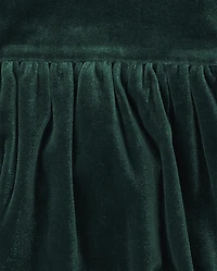 Baby And Toddler Girls Velour Bubble Dress